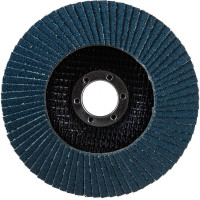 Круг лепестковый циркониевый по металлу и нержавеющей стали (125х22 мм, ZK100, 38А) Tsunami КЛТ1 D9610000ZK12581