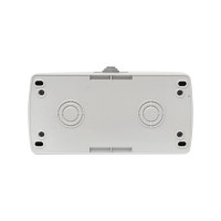 Двухместная розетка EKF Мурманск 16А с заземлением с крышкой IP54 серый с защитными шторками EFR16-129-30-54