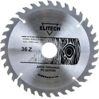 Диск пильный по дереву (190х30 мм; 2.4 мм; 36Z) Elitech 1820.054400