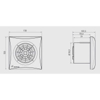 Вентилятор Soler&Palau SILENT-100 CZ SILVER RE 03-0103-105