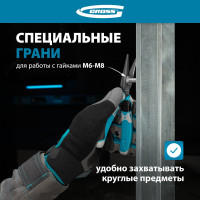 Прямые длинногубцы 170 мм, трехкомпонентные рукоятки GROSS 17170