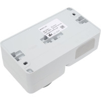 Блок ОП Systeme Electric Этюд 2-кл. выкл. + евророз. защ. шторки IP44 серый BPA16-242C