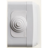 Переключатель 1-клавишный Systeme Electric (Schneider Electric) Этюд, 10 А, IP44, серый, арт. BA10-046C