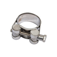 Металлические хомуты СИБРТЕХ, силовые, 29-31мм, ширина 20мм, шарнирный, W4, 2шт 475113