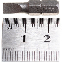 Вставка-бита 1/4"DR шлицевая, SL5, 25 мм Ombra 514550