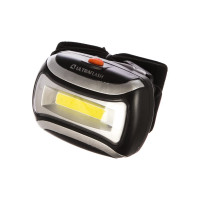 Налобный фонарь, черный, 3Вт COB LED, 3 режима, пластик Ultraflash LED5380 12870