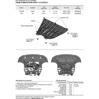 ЗК+КПП Hyundai Solaris 2017-н.в./Kia Rio X-Line 2017-н.в., сталь 2 мм АвтоБроня 111.02370.1