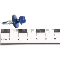 Кровельный саморез крепежная техника ультрамарин RAL 5002, 5.5х25 мм, 250 шт 420418 БК