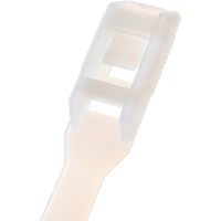 Нейлоновая открывающаяся стяжка NIKOMAX 400х8 мм, белая, уп-ка 100шт. NMC-CTN400-80-RL-WT-100