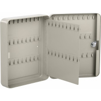 Шкафчик на 90 ключей BRAUBERG 300х240х80 мм, с замком, +90 брелоков, серый 290339