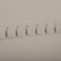 Шкафчик на 90 ключей BRAUBERG 300х240х80 мм, с замком, +90 брелоков, серый 290339