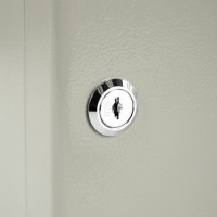 Шкафчик на 90 ключей BRAUBERG 300х240х80 мм, с замком, +90 брелоков, серый 290339