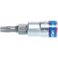 Головка-бита торцевая 1/4", TORX с отверстием, T20Н, L=37 мм KING TONY 203720
