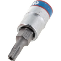 Головка-бита торцевая 1/4", TORX с отверстием, T20Н, L=37 мм KING TONY 203720