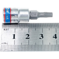 Головка-бита торцевая 1/4", TORX с отверстием, T20Н, L=37 мм KING TONY 203720