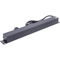 Блок электрических розеток TLK 19, металлический корпус TLК-RSC09-M-04-BK