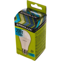 Электрическая светодиодная лампа Ergolux LED-A65-20W-E27-4K ЛОН 20Вт E27 4500K 13183