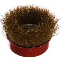 Щетка чашечная витая X-LOCK (75 мм; латунированная сталь; 0.3 мм) Bosch 2608620730