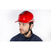 Защитная каска из ABS Delta Plus BASEBALL DIAMOND V UP красного цвета DIAM5UPROFL