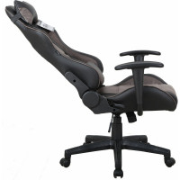 Компьютерное геймерское офисное кресло BRABIX GT Racer GM-100, с подлокотниками, подушки, экокожа 531819