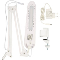 Настольный светильник Uniel на струбцине /LED/500Lm/4500K/Dimmer/TLD-524 White/8W/ 10610