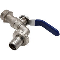 Кран шаровой водоразборный со штуцером MasterProf 3/4" ручка ДС.020048.ИМ