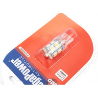 Автолампа W21W W2.5х16q 13 SMD 5050 WHITE MEGAPOWER M-20384SWбл