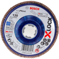 Шлифовальный круг лепестковый X571 X-LOCK (125 мм; G120) Bosch 2608619212