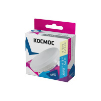 Светодиодная лампа КОСМОС 12Вт GX53 220В 3000K 482448 Lksm_LED12wGX5330C