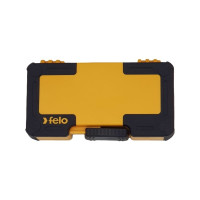 Набор бит SL/PH/PZ/Tx/HEX/TxTR/BH/MS с мини трещоткой в кейсе, 33 шт Felo 05773306