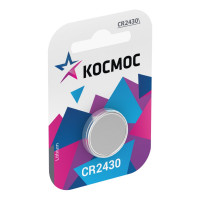 Элемент питания КОСМОС CR 2430 1BL 162712 KOCR24301BL