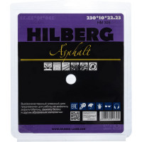 Диск алмазный отрезной Hilberg 230x22.23 Hard Materials Laser Asphalt HM305