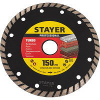 Диск алмазный отрезной по бетону/кирпичу/плитке (150х22.2 мм) STAYER Professional 3662-150_z02