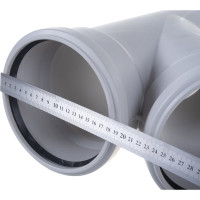 Тройник Бесшумная канализация PRO AQUA STILTE PLUS 160x160/45 STPL2016016045