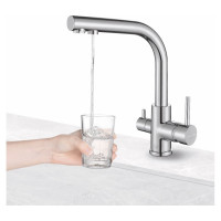 Смеситель для кухни Paulmark ESSEN, брашированная сталь,  Es213011-BS