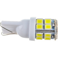 Автолампа SKYWAY диод T10 (W5W) 12V 20 SMD диодов 1-конт белая, в комплекте 2 шт S08201110