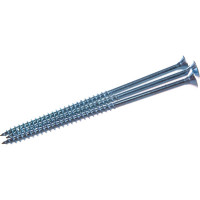 Потайной универсальный шуруп Метизный двор 6,0x120, белый, 3 шт. 4690441019417