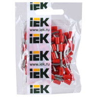 Наконечник-гильза с изолированным фланцем IEK Е1508 уп.100шт ИЭК UGN10-D15-03-08