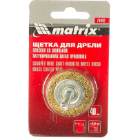 Щетка дисковая для дрели 40 мм MATRIX 74442