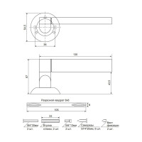 Дверные ручки Code Deco H-14092-A-NIS/CR 27203