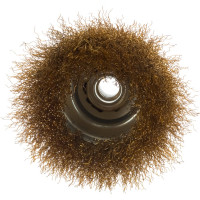 Кордщетка чашеобразная латунная для УШМ, 100 мм, в блистере ROCKFORCE RF-BWC004(29658)