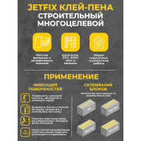 Профессиональная монтажная клей пена JETFIX 10036