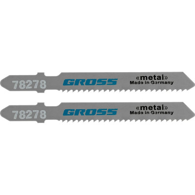 Полотна по металлу T118B, 76х50 мм, шаг 2 мм, 2 шт. GROSS 78278