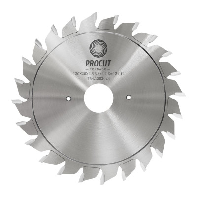Диск подрезной составной (120x20x2.8/3.6/p=2.4 12+12 PROCUT 754.1202024