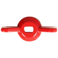 Ручка для шарового крана усиленная MasterProf форма бабочка, КРАСНАЯ, 1/2"-3/4", MP ИС.131176