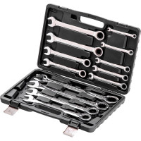 Набор комбинированных трещоточных ключей 22 шт MATRIX 14799