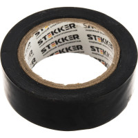 Изоляционная лента STEKKER 0,13x19 мм, 10 м, черная, INTP01319-10 32834