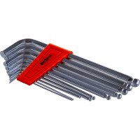 Набор удлиненных Г-образных ключей HEX с шаром AV Steel 1,5-10мм 10 предм. AV-365110