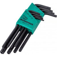 Набор из 8 ключей TORX с отверстием BONDHUS TR9-TR40 32434