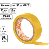 Изолента ПВХ TDM ELECTRIC 0,13x15 мм желтая, 10 м SQ0526-0022